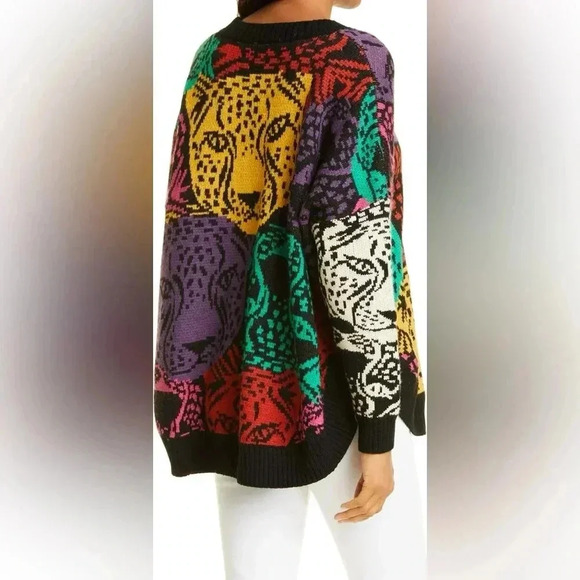 FARM Rio // Mixed Midnight Leopards Sweater - Picture 7 of 9